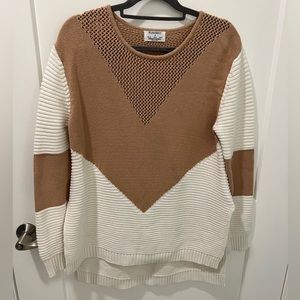 Oversized Two-toned Sweater